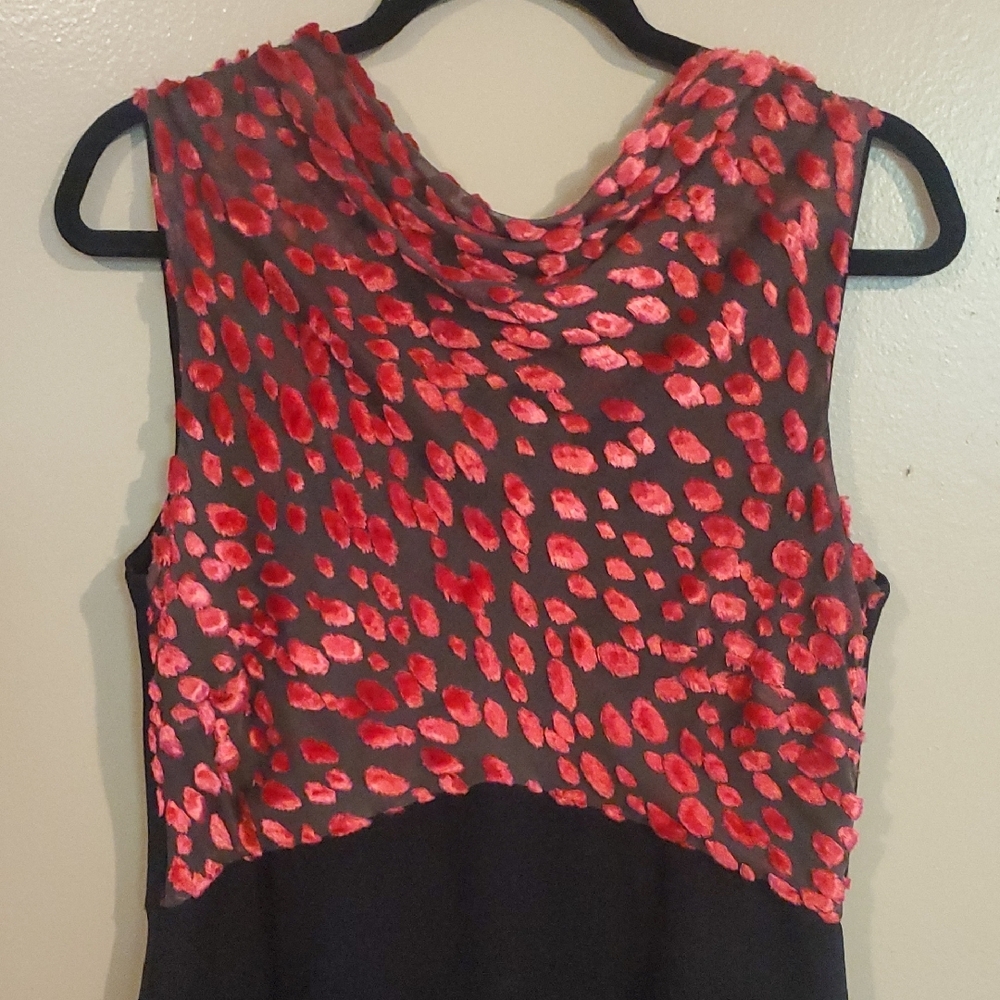 Jason Wu Elegant Red and Black Sleeveless Dress